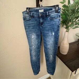 Women's Blue Distressed Jeans